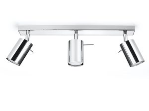 Miniaturka 1 - Nowoczesna chromowana szyna LED z reflektorem punktowym