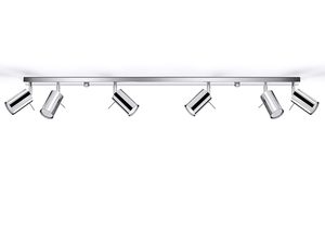 Miniaturka 11 - Chromowana listwa oświetleniowa sześciopunktowa na suficie
