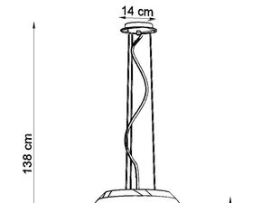 Miniaturka 12 - Techniczny rysunek montażu lampy LED
