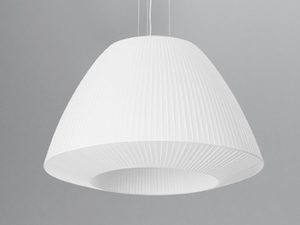 Miniaturka 1 - Nowoczesna lampa LED biała półkulista, miękkie światło