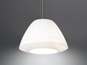 Miniaturka 2 - Designerska biała lampa LED z fakturą, kopułowy kształt