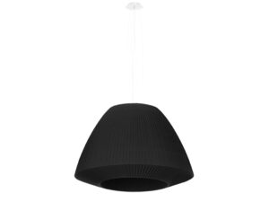 Miniaturka 6 - Nowoczesna czarna lampa LED w formie teksturowanej kopuły