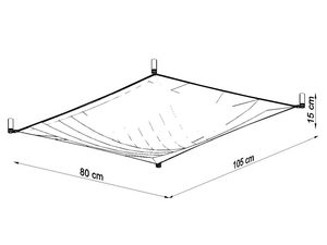Miniaturka 6 - Schemat techniczny lampy LED w formie kwadratu 80 × 160 cm
