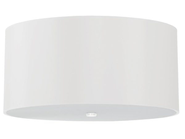 Designerska lampa LED biała, okrągły kształt, zawieszana