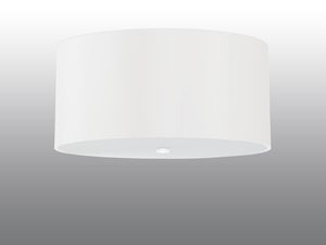 Miniaturka 1 - Nowoczesna biała lampa LED sufitowa z mlecznym spodem