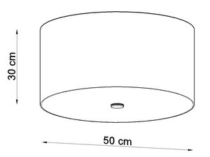 Miniaturka 10 - Rysunek techniczny klosza lampy LED o średnicy 50 cm