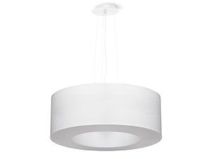 Miniaturka 6 - Biała nowoczesna lampa LED wisząca z rozproszonym światłem