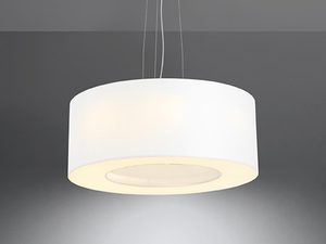 Miniaturka 8 - Lampa LED biała z pierścieniowym światłem i mlecznym kloszem
