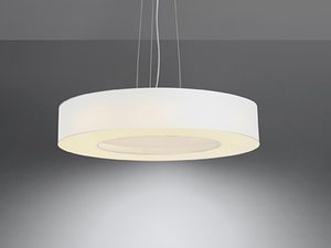 Miniaturka 2 - Designerska biała lampa LED z pierścieniem światła