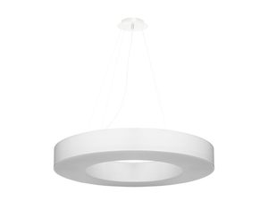 Miniaturka 14 - Designerska biała lampa LED wisząca z centralnym otworem