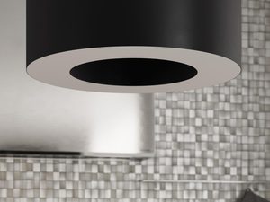 Miniaturka 11 - Czarna designerska lampa LED z podwójnym pierścieniem