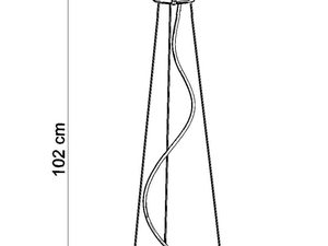 Miniaturka 12 - Rysunek techniczny z wymiarami wisząceg9o żyrandola
