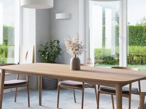 Miniaturka 10 - Salon z dużym oknem i lampą LED, styl loftowo-skandynawski