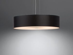 Miniaturka 2 - Czarna nowoczesna lampa LED wisząca o prostym designie