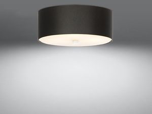 Miniaturka 8 - Czarna okrągła lampa LED o podwyższonej formie, styl modern