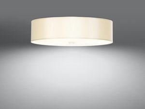 Miniaturka 8 - Kremowa lampa LED sufitowa z miękkim światłem