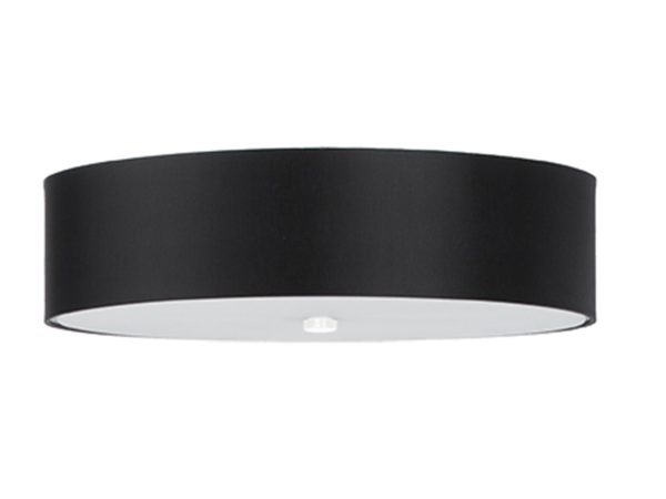 Designerska czarna lampa LED sufitowa o minimalistycznym profilu