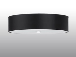 Miniaturka 1 - Designerska czarna lampa LED w stylu soft loft z rozproszonym światłem