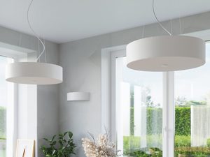 Miniaturka 5 - Designerska biała lampa LED sufitowa o zaokrąglonej formie