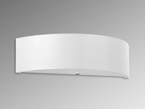 Miniaturka 1 - Biała lampa LED ścienna w aranżacji skandynawskiej