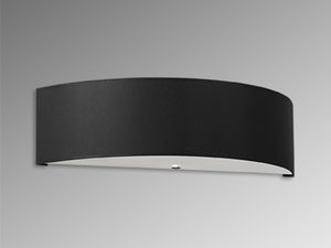 Miniaturka 7 - Czarna lampa LED ścienna z mlecznym spodem