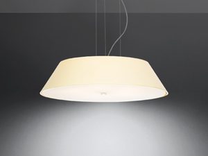 Miniaturka 2 - Designerska kremowa lampa LED wisząca z ciepłym światłem