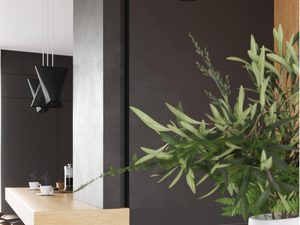 Miniaturka 5 - Pojedynczy kinkiet LED czarny w formie tuby skierowanej w dół