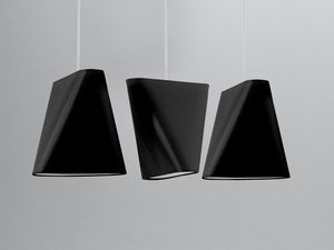 Miniaturka 7 - Designerska potrójna lampa LED z czarnymi stożkowymi kloszami