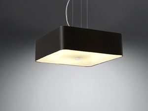 Miniaturka 2 - Czarna kwadratowa lampa LED wisząca z jasnym spodem