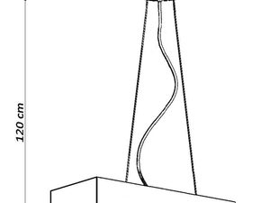 Miniaturka 12 - Schemat techniczny podłużnej lampy LED o wysokości 25 cm