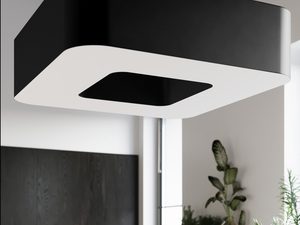 Miniaturka 10 - Czarna lampa wisząca LED z wnętrzem podświetlanym na ciepło