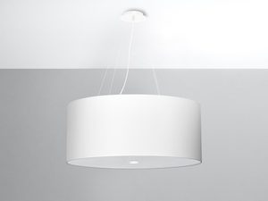 Miniaturka 7 - Klasyczna biała lampa wisząca LED o średnicy 60 cm