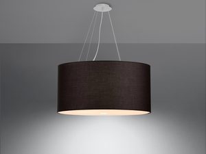 Miniaturka 2 - Abażur LED w głębokim czarnym kolorze, oświetlenie salonowe