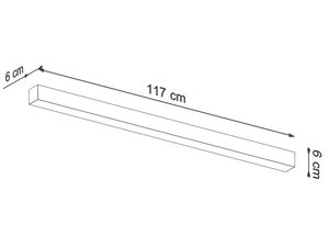 Miniaturka 15 - Lampa liniowa LED z aluminiowym profilem do surowych, loftowych wnętrz