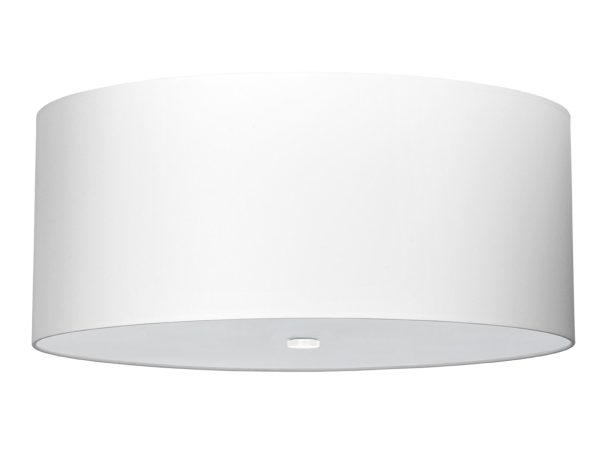 Minimalistyczna lampa z białym abażurem – aranżacja wnętrza