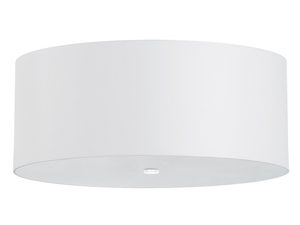 Miniaturka 1 - Lampa z białym abażurem LED do jadalni lub salonu