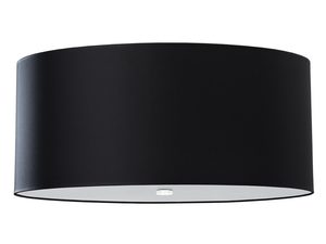 Miniaturka 7 - Czarny nowoczesny plafon w kształcie koła