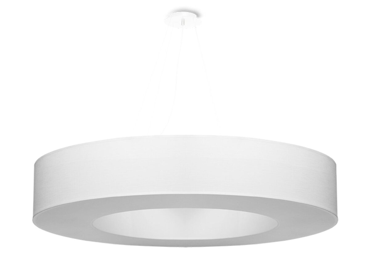 Unikatowy Żyrandol Biały 8 Żarówek SPARK 90