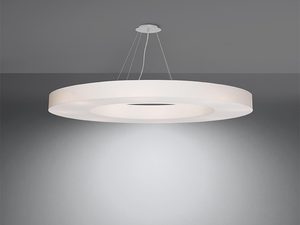 Miniaturka 3 - Minimalistyczna pierścieniowa lampa LED biała z mlecznym kloszem