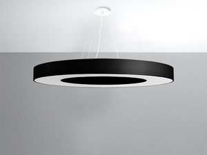 Miniaturka 8 - Nowoczesna lampa LED czarna z białym wnętrzem