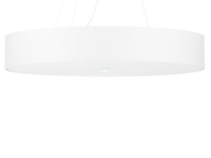 Miniaturka 1 - Designerska lampa wisząca LED w bieli, pełne zawieszenie