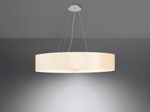 Miniaturka 3 - Nowoczesna lampa LED wisząca w kolorze kremowym