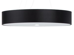 Miniaturka 7 - Nowoczesna czarna lampa LED wisząca, widok od spodu