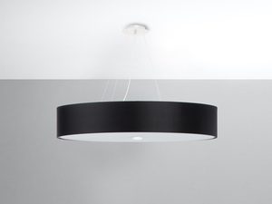 Miniaturka 8 - Okrągła lampa LED w czarnym kolorze z potrójnym zawieszeniem