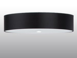 Miniaturka 8 - Zbliżenie na klosz czarnej lampy LED, widok od spodu