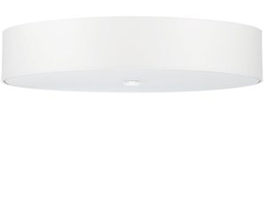 Miniaturka 1 - Biała okrągła lampa LED, nowoczesne oświetlenie sufitowe