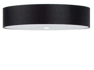 Miniaturka 7 - Designerska czarna lampa LED, widok na dolną część klosza