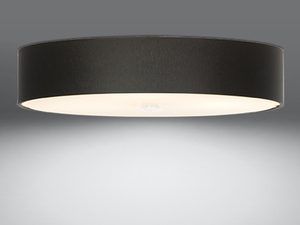 Miniaturka 9 - Czarna lampa LED sufitowa z jasnym wnętrzem klosza