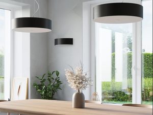 Miniaturka 10 - Czarna lampa LED wisząca w stylu nowoczesnym