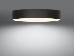 Miniaturka 9 - Czarna lampa LED sufitowa z jasnym wnętrzem, rozproszona poświata